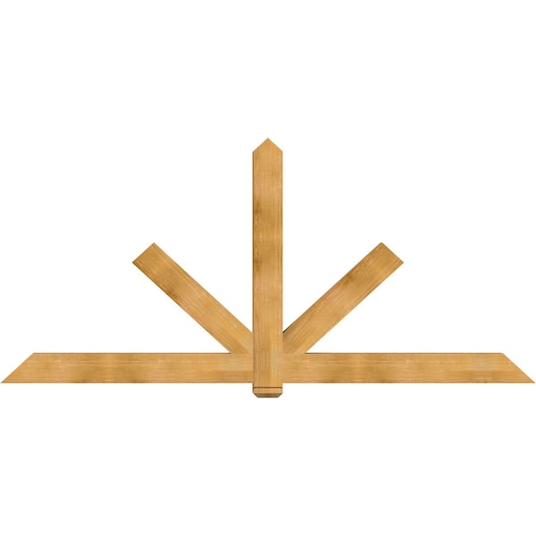 Ekena Millwork Kennewick Rough Sawn Timber Gable Bracket, Western Red Cedar, 108"W x 49"H x 4"D x 6"F, 11/12 Pitch GBW108X49X0406KEN00RWR - main